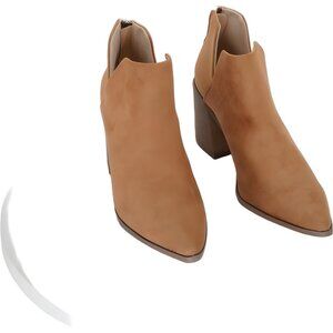 BUTITI Women's Ankle Booties Tan Boot Shoes 7